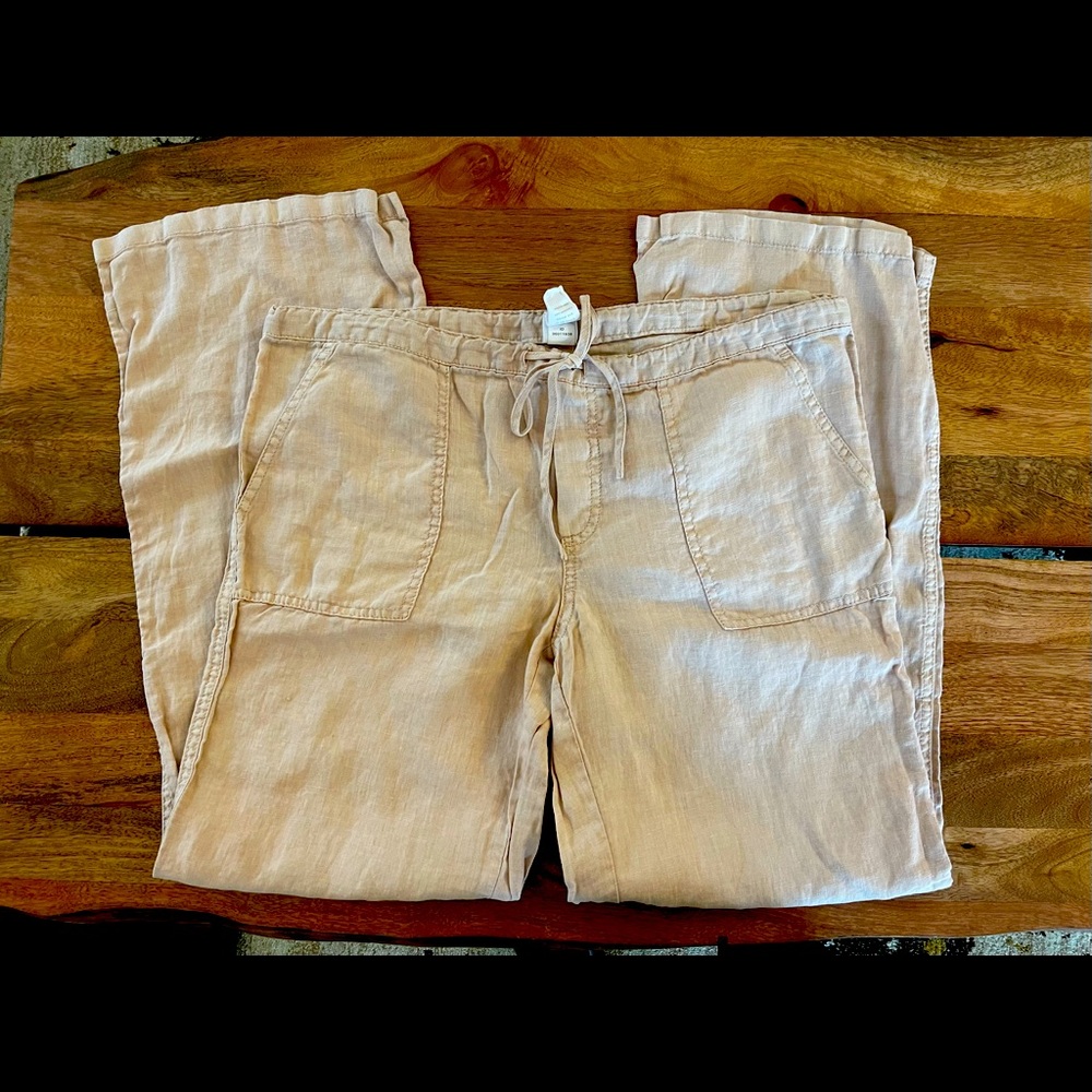 Beige linen pants by London jean